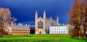 Trying out Kings College Chapel