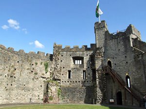 Inside Cardiff Castle keep