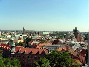 View across old Krakow