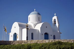 Traditional church near the sea