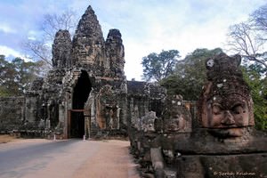 Angkor Thom South Gate Entrance, Siem Reap, Cambodia