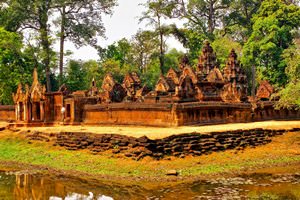 Banteay Srei temple near Siem Reap in Cambodia