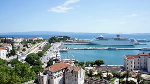 View from Bell Tower, Diocletians Palace, Split