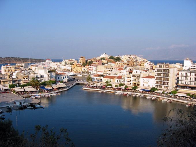 The harbour at Agios Nikolaos, Crete