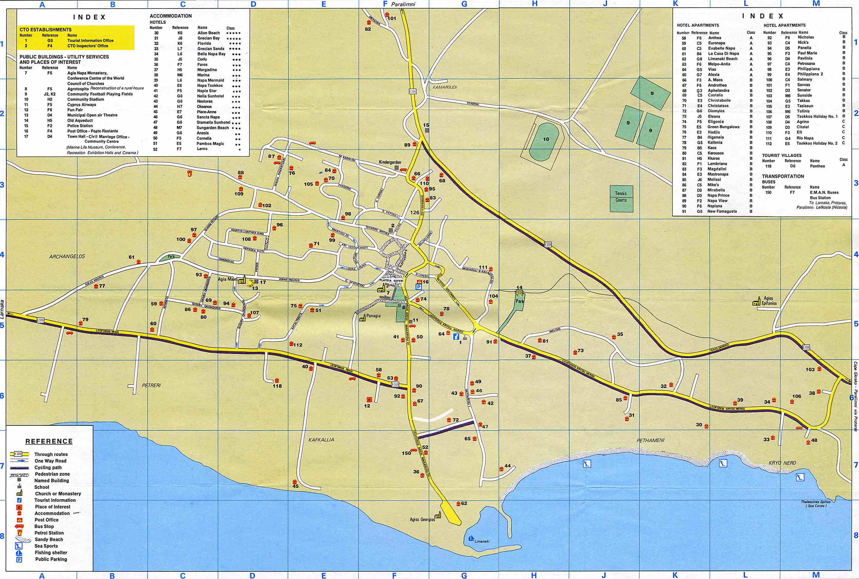 Ayia Napa Map 1 