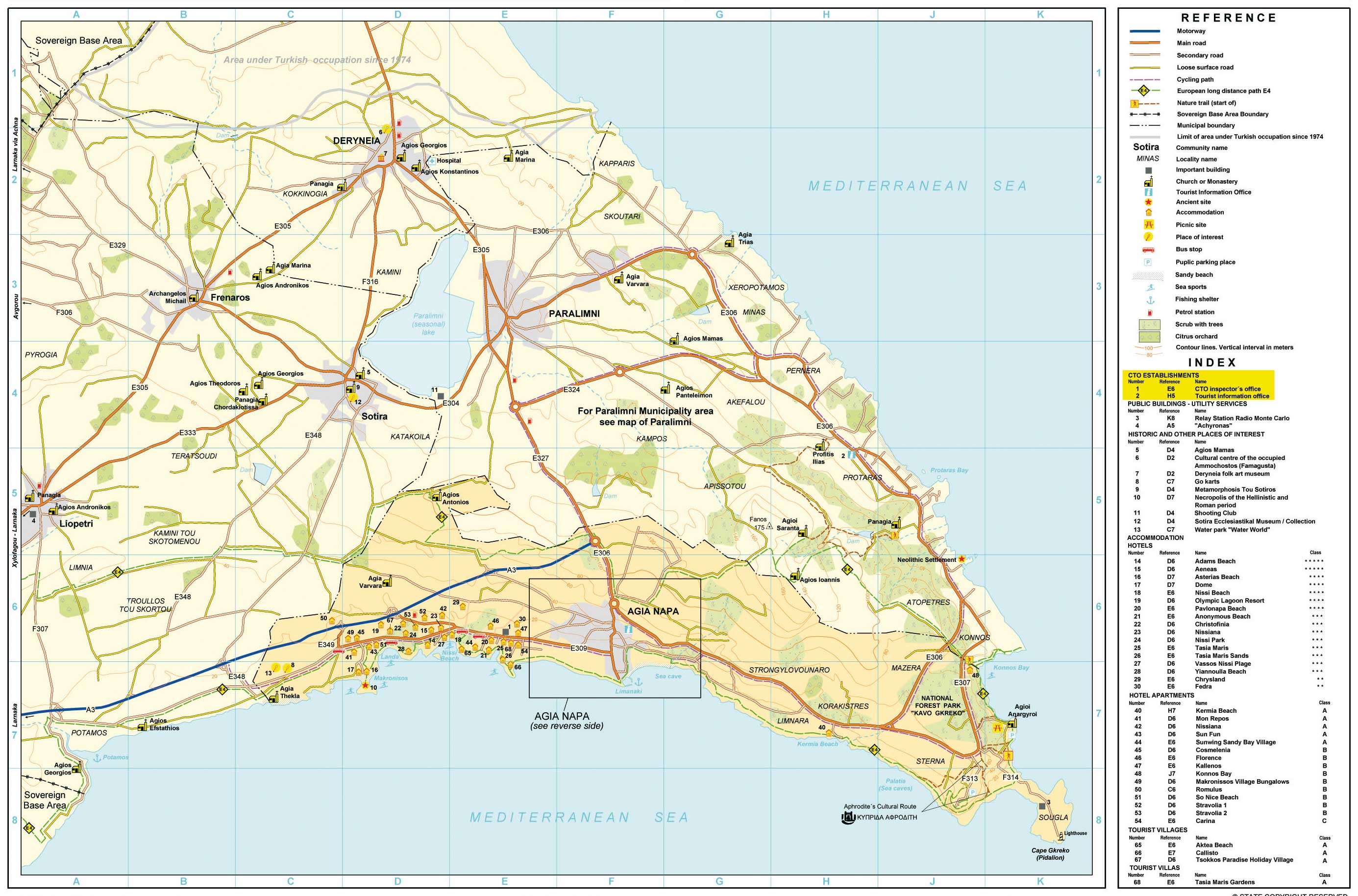 Large Ayia Napa Maps for Free Download and Print | High-Resolution and