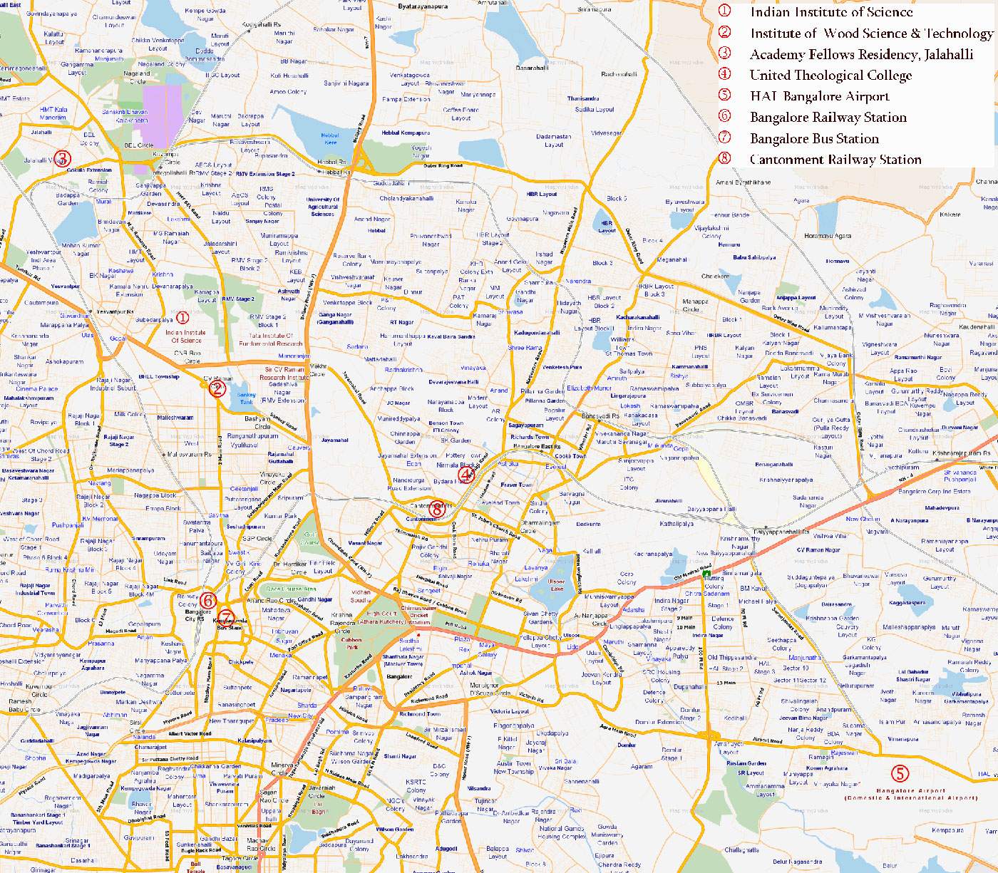 Bangalore Map 0 