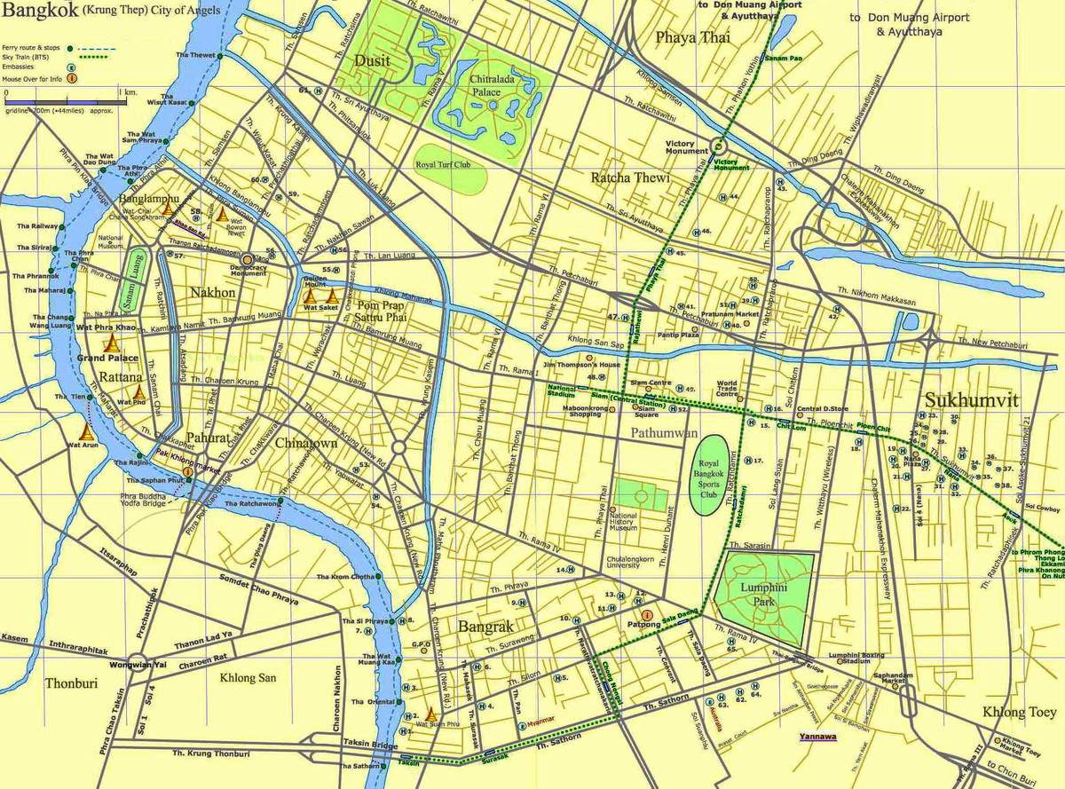 Large Bangkok Maps for Free Download | High-Resolution and ...