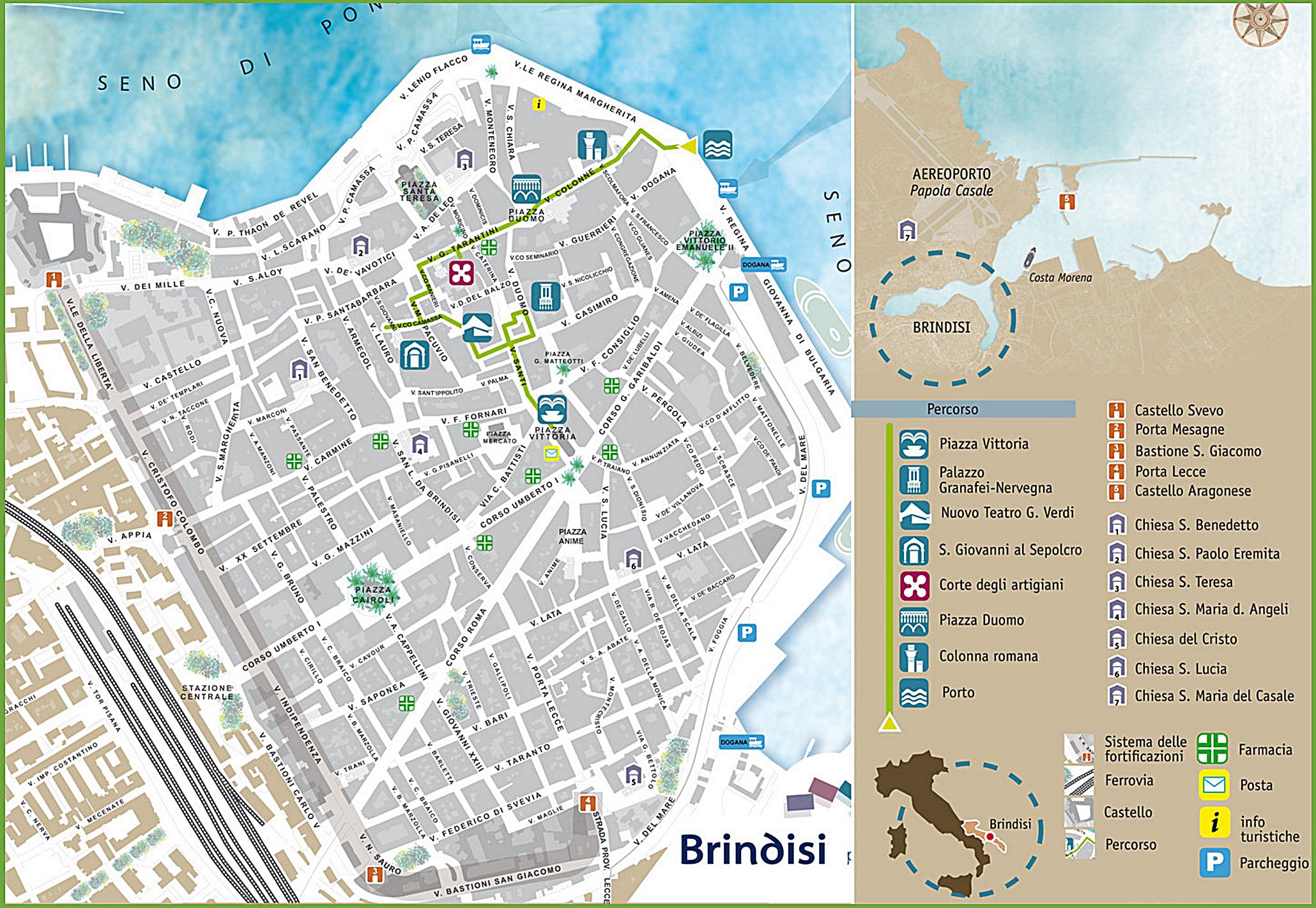 Large Brindisi Maps for Free Download and Print | High-Resolution and