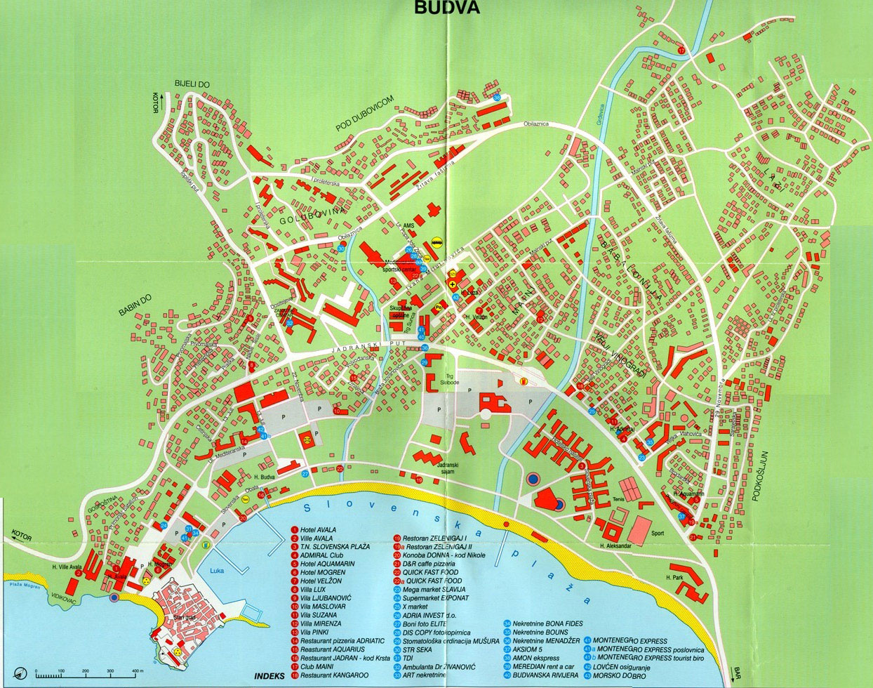 budva mapa Large Budva Maps for Free Download and Print | High Resolution and  budva mapa