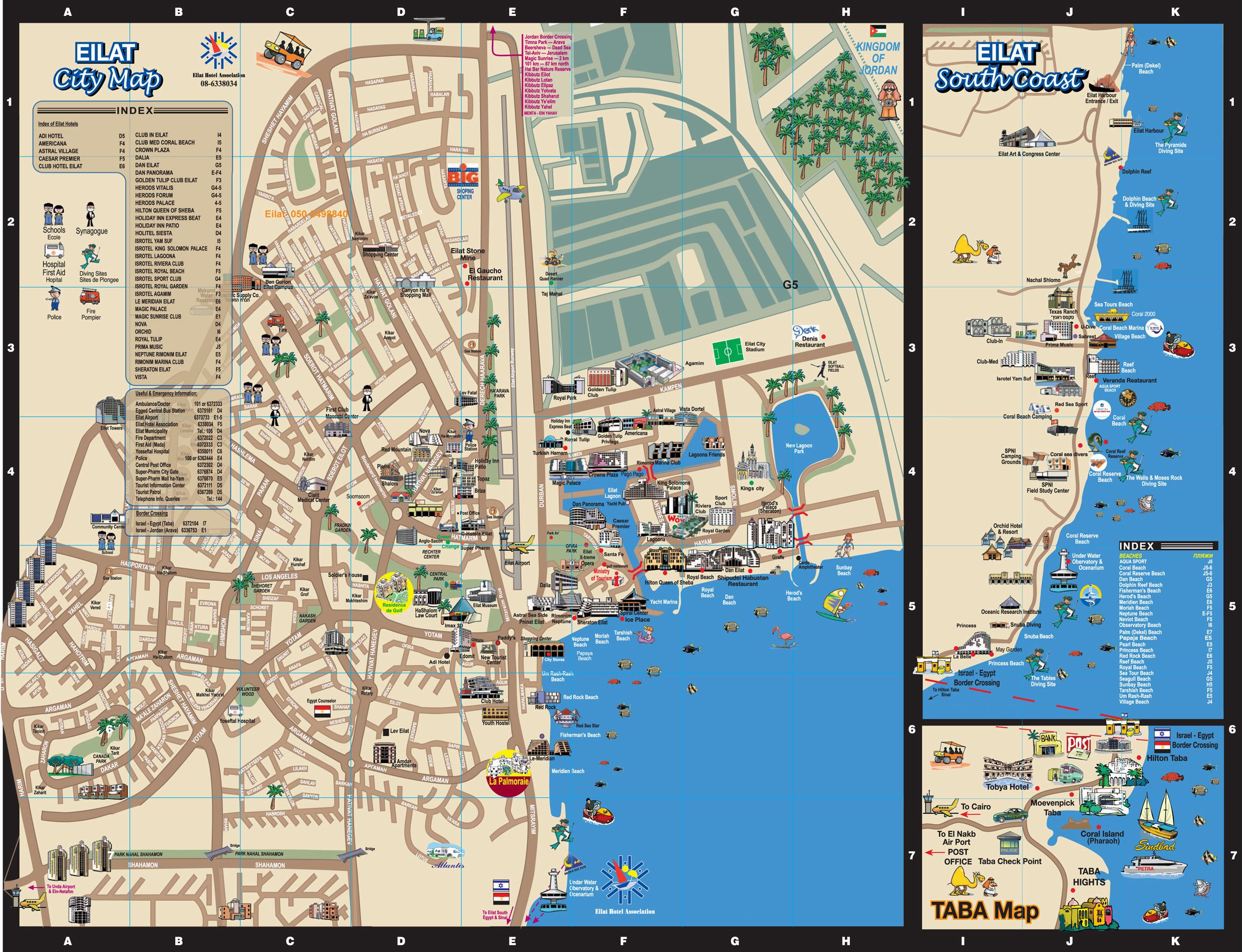 Large Eilat Maps for Free Download and Print | High-Resolution and