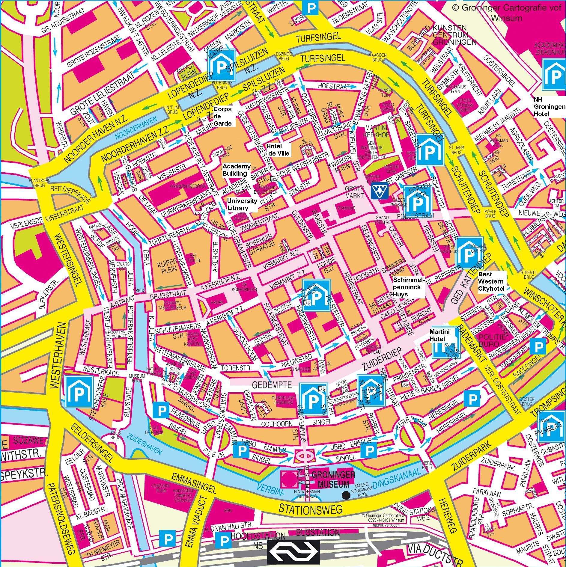 Alle type parken van stadswandel parken tot pluktuinen in maastricht. Maastricht Innenstadt Parken : Stadtplan von Groningen | Detaillierte gedruckte Karten ...