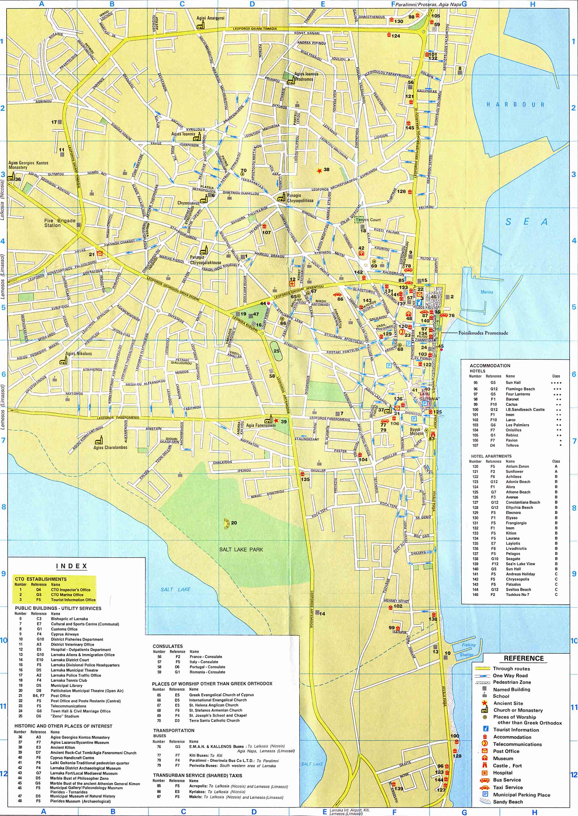 Ларнака карта города