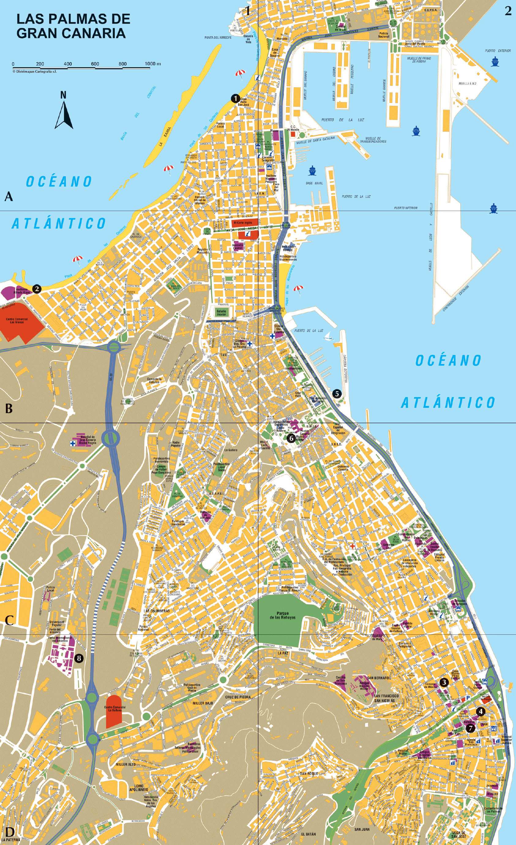 Large Las Palmas Maps For Free Download And Print High