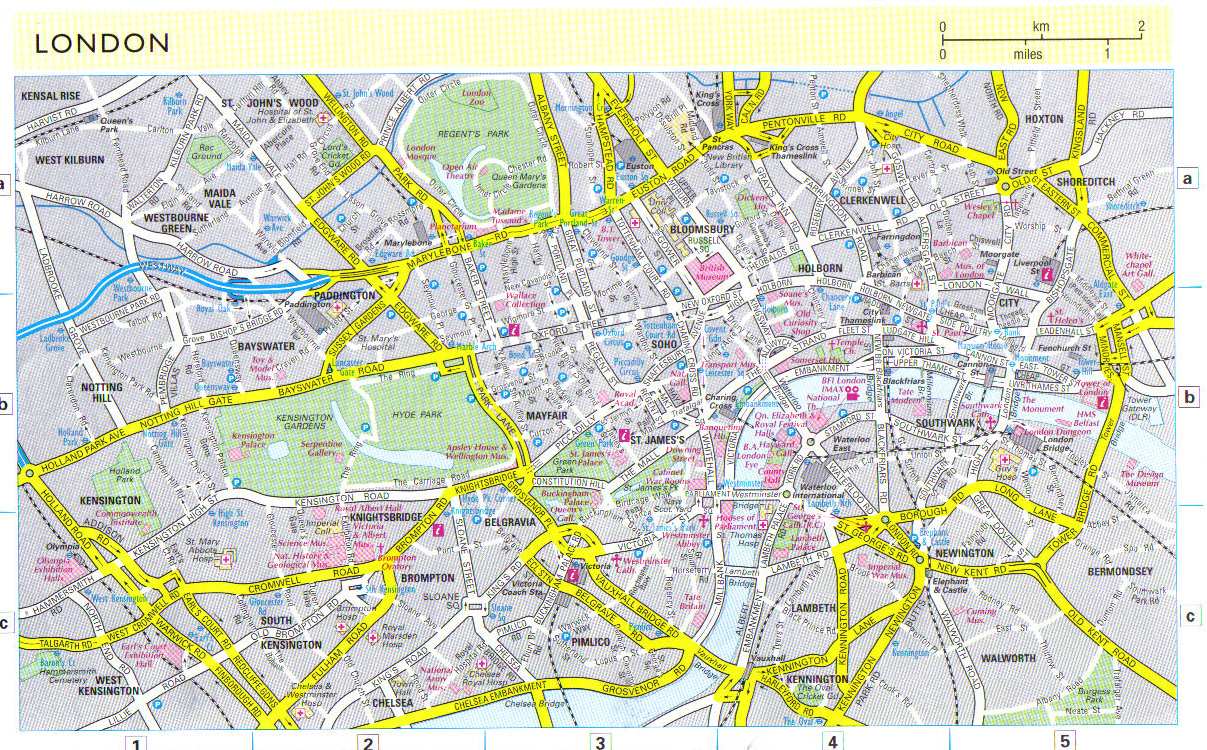 Mapas Detallados de Londres para Descargar Gratis e Imprimir