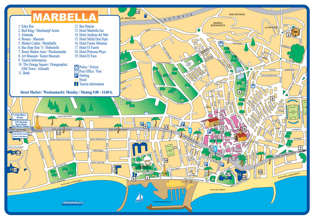 Large Marbella Maps for Free Download and Print | High-Resolution and