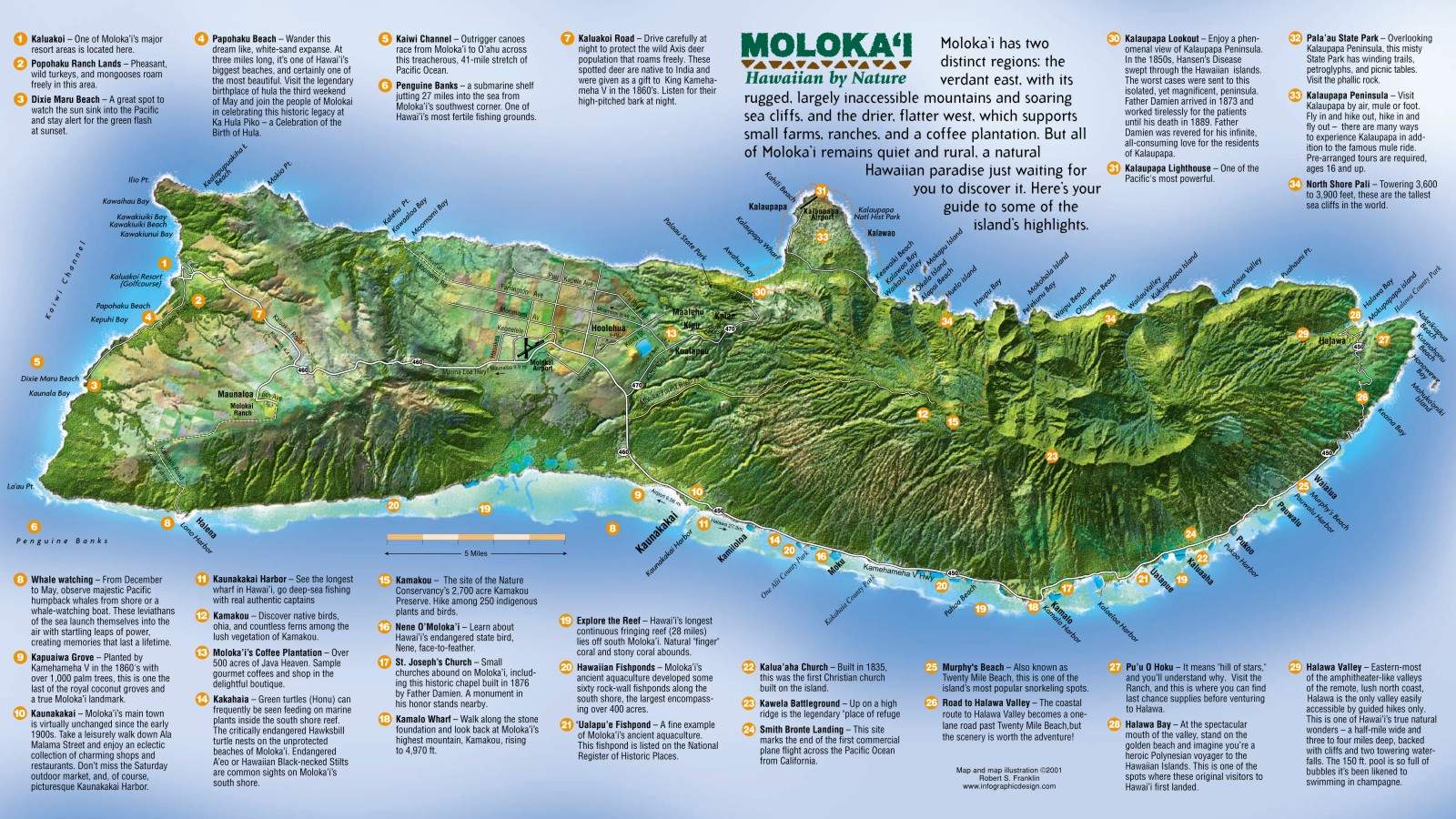 Large Molokai Maps for Free Download and Print | High-Resolution and Detailed Maps1600 x 900