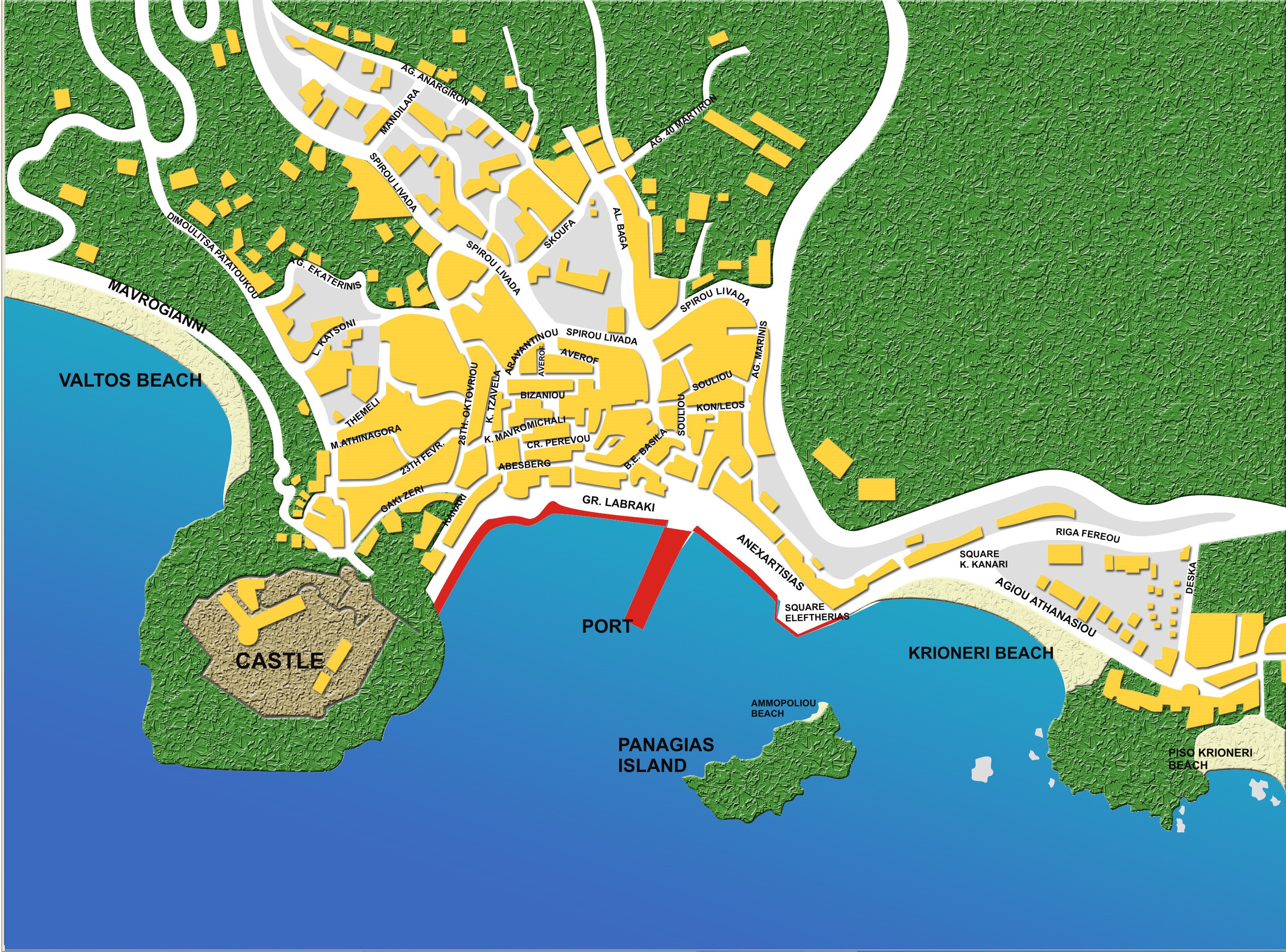 Large Parga Maps for Free Download and Print | High-Resolution and