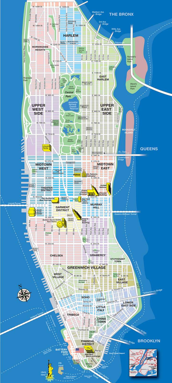 Large Manhattan Maps for Free Download and Print HighResolution and
