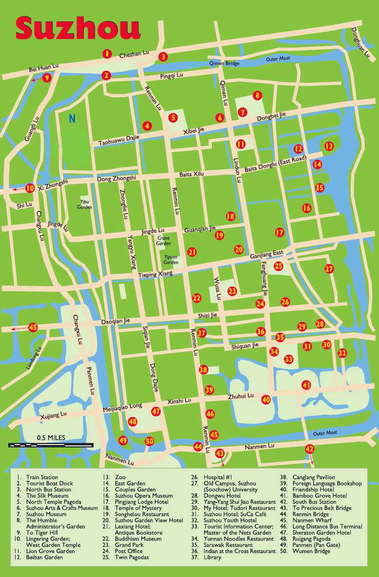 Large Suzhou Maps For Free Download And Print High Resolution