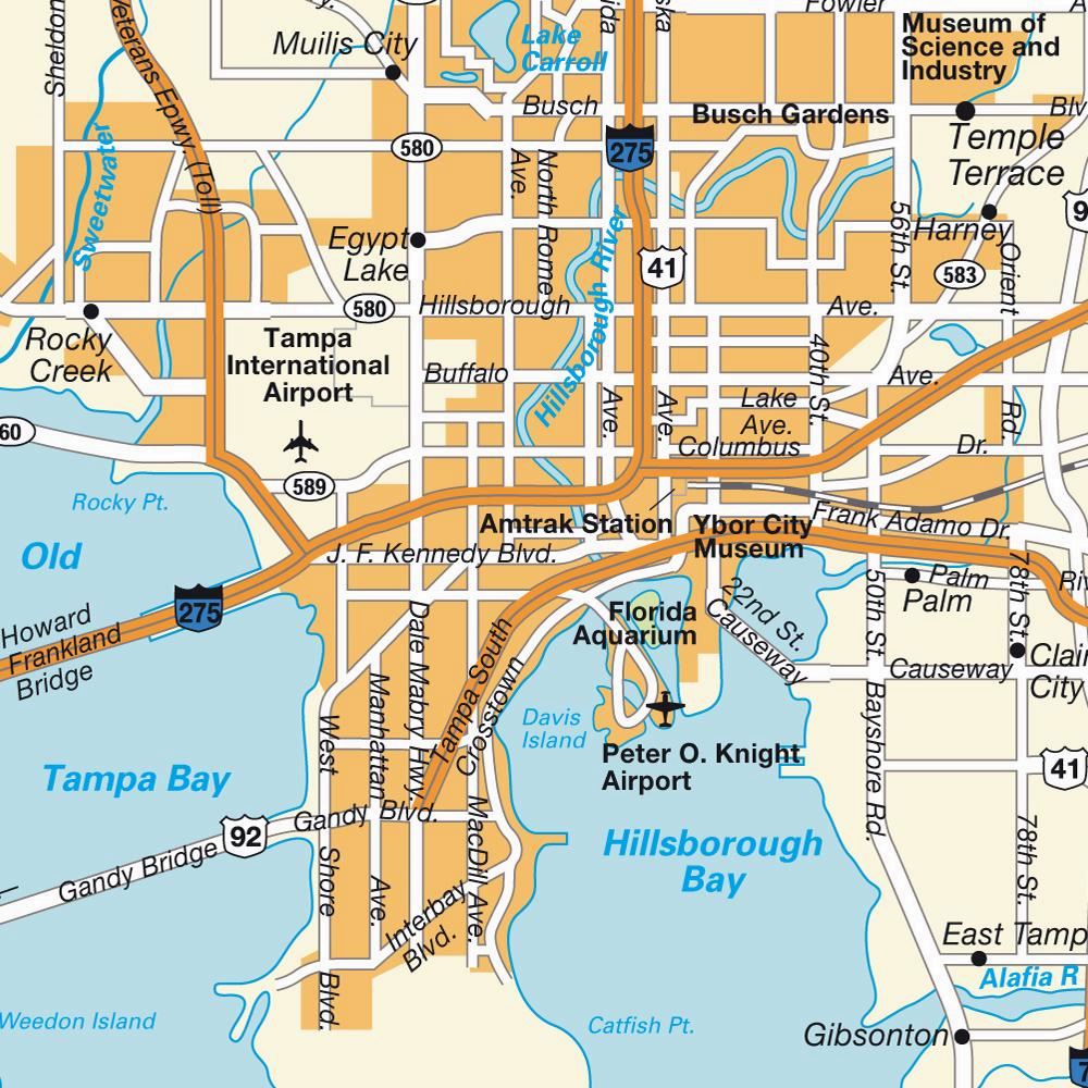 Large Tampa Maps For Free Download And Print High Resolution And