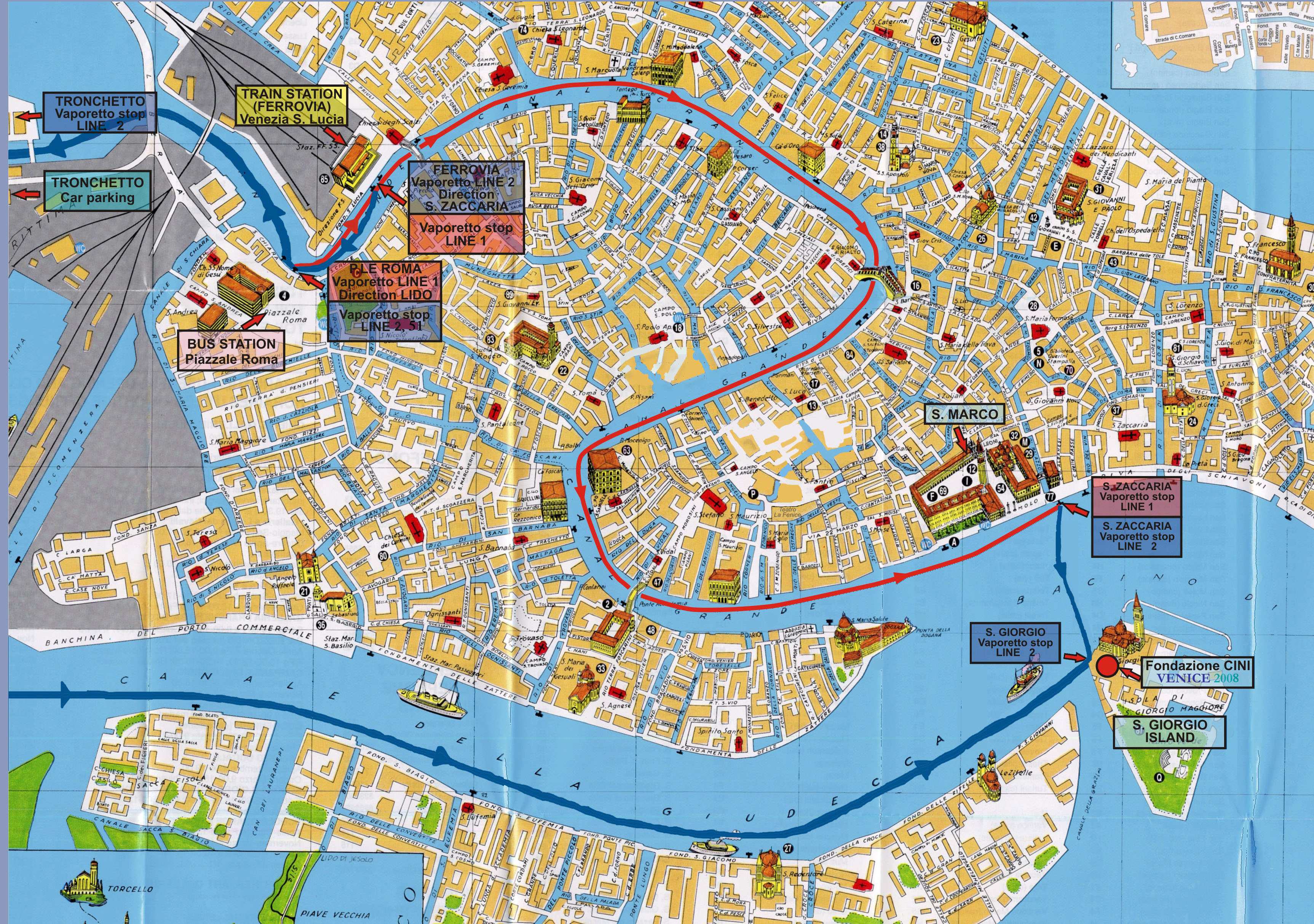 Large Venice Maps for Free Download and Print | High-Resolution and