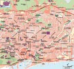 Barcelona kaart - OrangeSmile.com