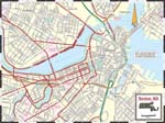 карта Бостона