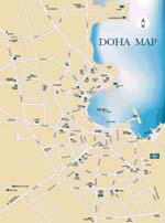 Doha kaart - OrangeSmile.com