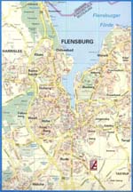 Flensburg kaart - OrangeSmile.com