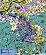 Karlovy Vary kaart - OrangeSmile.com