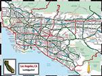 Los Angeles kaart - OrangeSmile.com
