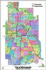 Carte de Minneapolis