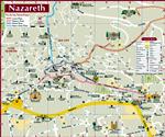 Nazareth kaart - OrangeSmile.com