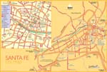 Santa Fe kaart - OrangeSmile.com