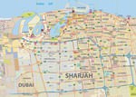 Sharjah kaart - OrangeSmile.com