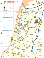 Tel Aviv kaart - OrangeSmile.com