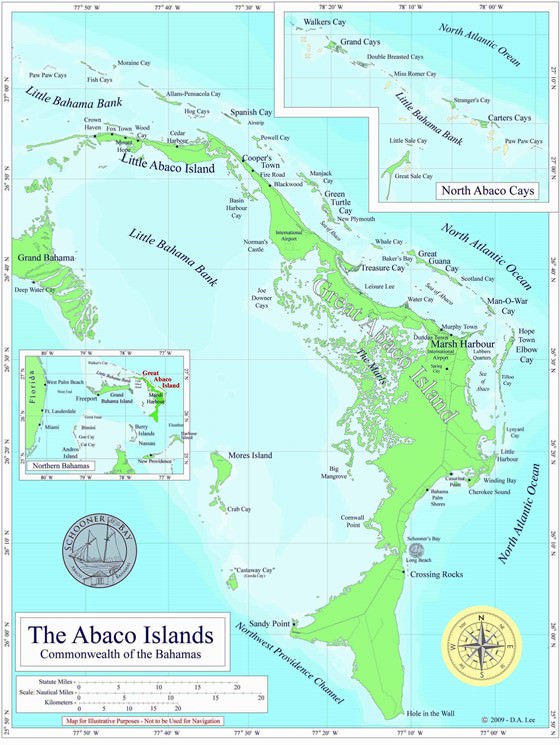 Büyük Haritası: Abaco Adaları 1