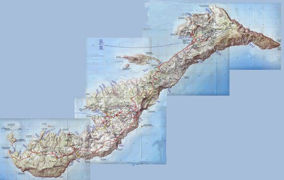 Große Karte von Amorgos Insel 1