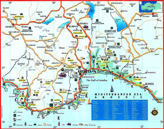 Gran mapa de Antalya 1