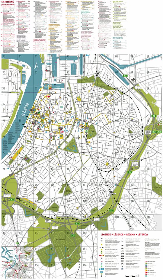 Große Karte von Antwerpen 1