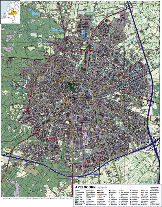 Gran mapa de Apeldoorn 1