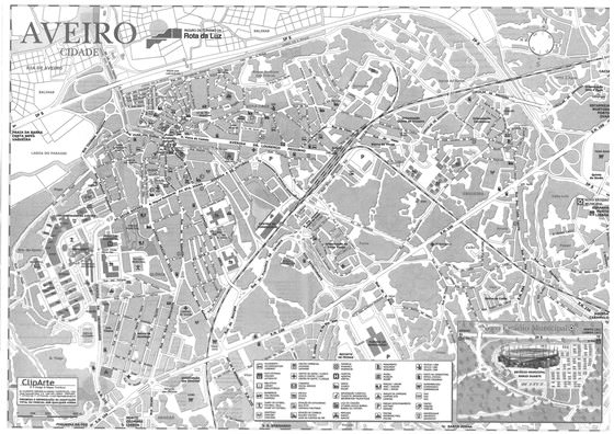 Large map of Aveiro 1