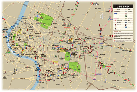 Large map of Bangkok 1