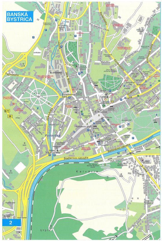 Große Karte von Banska Bystrica 1