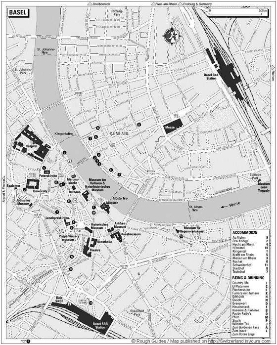 Large map of Basel 1