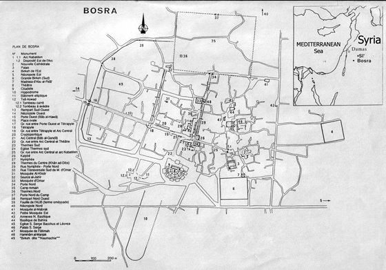 Große Karte von Bosra 1