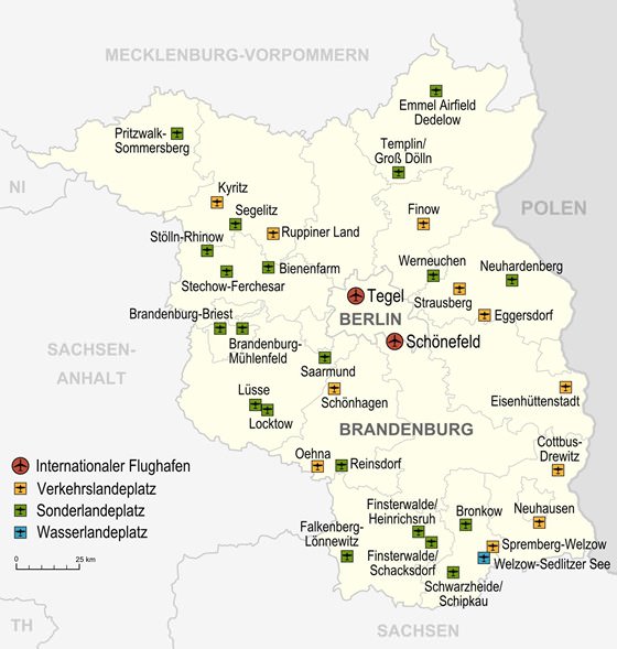 Подробная карта Бранденбурга 2