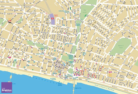 Große Karte von Brighton 1