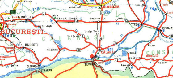 Gedetailleerde plattegrond van Boekarest